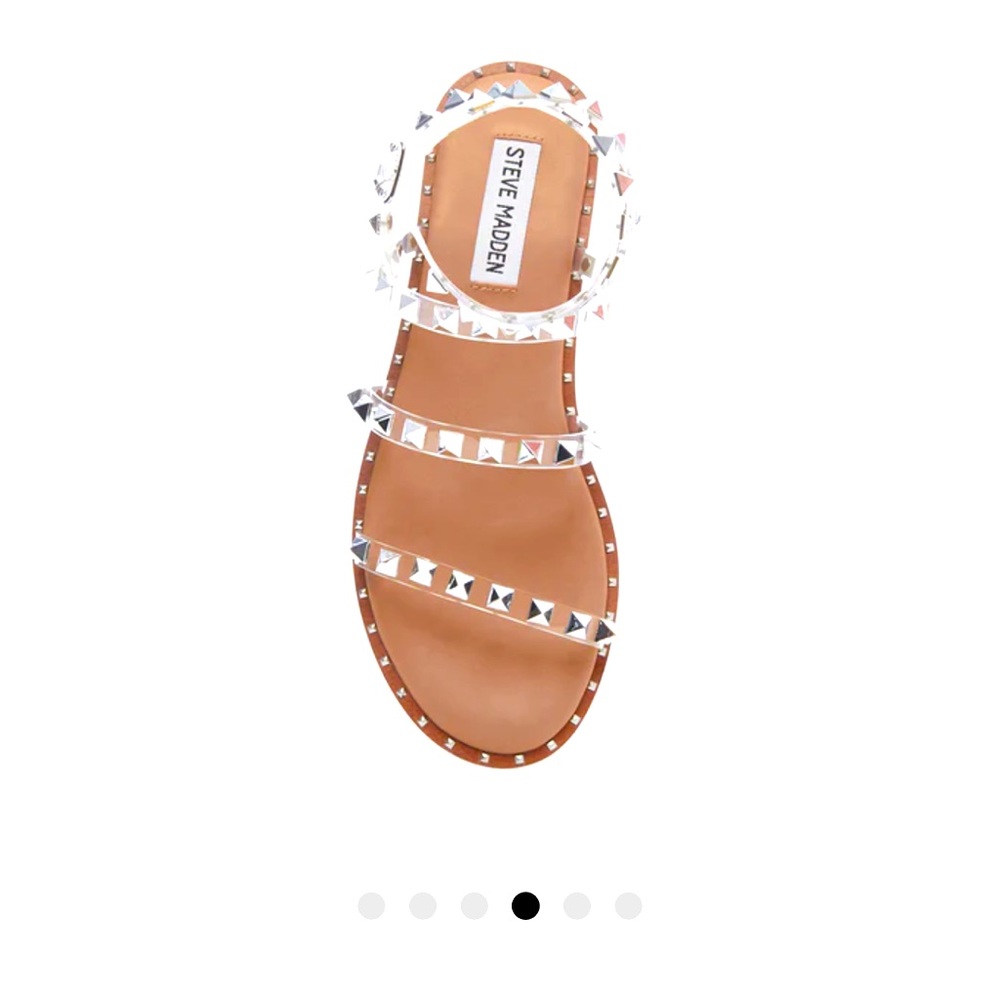 New Steve Madden clear studded sandals! 😍